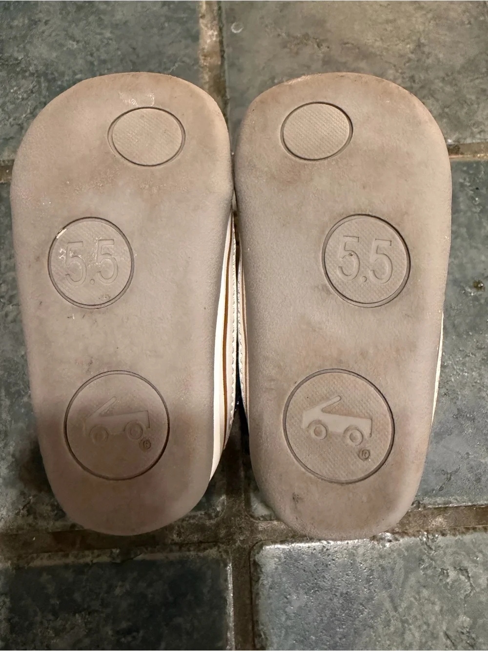 See Kai Run Navy Canvas Slip-On Sneakers with White Toe Caps